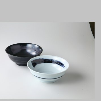 刷毛目ラーメン丼　ペア 磁器 美濃焼 やきものの里から、暮らしを贈ります。　ギフト 食器 セット テーブルウェア