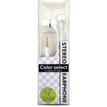 E-SELECT ステレオイヤホン コード長さ1.2m ホワイト ES-EPN101-WH