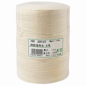 アークランズ PRO SERIES 綿調理用糸 1kg 6号 4904781909421