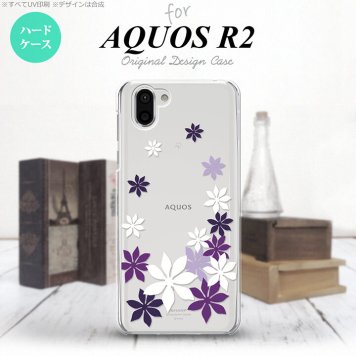 AQUOS R2 アクオス アール2 SH-03K SHV42 専用 スマホケース カバー ハードケース ティアレ 紫 nk-r2-1078[スマホ,スマホケース,スマホカバー,ケース,カバー,ジャケット]