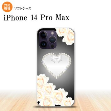 iPhone14 ProMax iPhone14 Pro Max スマホケース 背面ケースソフトケース ハート D 黒 2022年 9月発売 nk-i14pm-tp233