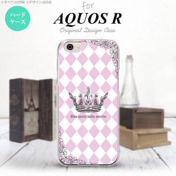 【SH03J】【スマホケース/スマホカバー】【アクオス R】SH03J スマホケース AQUOS R SH-03J カバー アクオス R 王冠 ピンク nk-sh03j-1451【メール便送料無料】