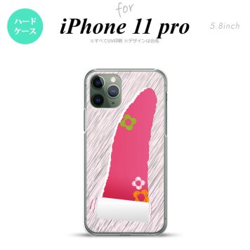 iPhone11Pro iPhone11 Pro スマホケース ハードケース 破れデザイン ピンク メンズ レディース nk-i11p-287