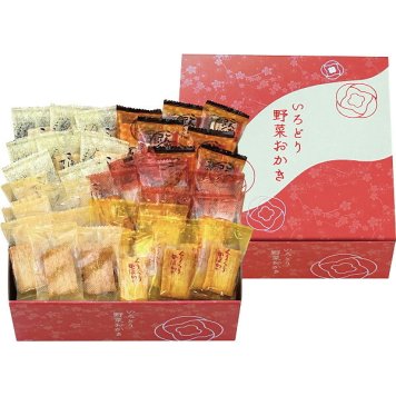 いろどり野菜おかき [26-7587-033] IR-2M おかき せんべい 和菓子 詰め合わせ ミックス 野菜おかき 個包装 国産もち米使用 贈り物 お祝い お返し 内祝い 出産 結婚 快気 プレゼント ギフト