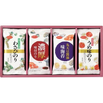 白子のり 味のりバラエティ詰合せ [26-2922-054] MR-200 味付のり わさびのり 醤油のり 詰め合わせ グルメ 食品 常温 保存食 非常食 惣菜セット 内祝い お返し お祝い ギフト 贈り物 プレゼント