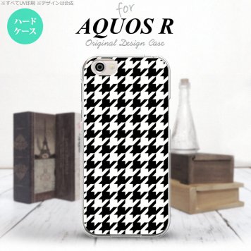 【SH03J】【スマホケース/スマホカバー】【アクオス R】SH03J スマホケース AQUOS R SH-03J カバー アクオス R 千鳥柄(大) 黒白 nk-sh03j-928【メール便送料無料】