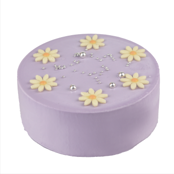 センイルケーキ パステル パープル クリームケーキ 4号 13.5cm 2～4人分 約285g 【選べる付属品： バースデー 飾り クリスマス 飾り】 お誕生日ケーキ 誕生日 ホールケーキ 苺 苺ケーキ