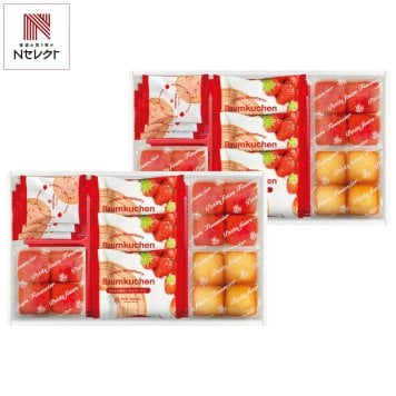 あまおう苺 バウムクーヘン プチフィナンシェ ギフトボックス 計18点入 スイーツ 個包装 焼き菓子 アソート おやつ お茶菓子【沖縄県・離島 配送不可】