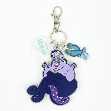 ディズニー プリンセス リトルマーメイド アースラ ラバーチャームキーホルダー Disney アコモデ ACCOMMODE