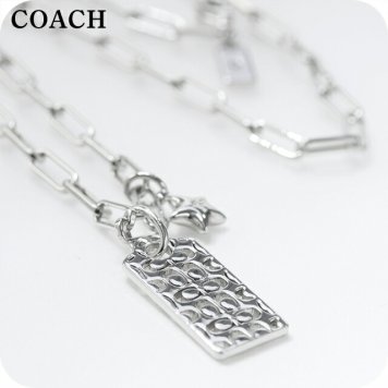 コーチ ネックレス レディース ブランド COACH ペンダント 541348RHO030 シルバー アクセサリー