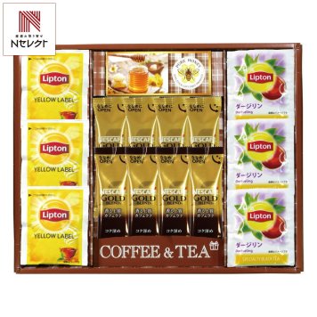 ネスカフェ リプトン はちみつ 詰合せ ティーギフトセット 計16点入 コーヒー 紅茶 カフェラテ セット 純粋はちみつ【北海道・沖縄県・離島 配送不可】