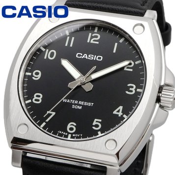 CASIO 腕時計 カシオ 時計 ウォッチ チープカシオ チプカシ スタンダード アナログ クオーツ ブラック レザーバンド 海外モデル MTP-E730L-1AV [並行輸入品]