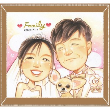 結婚式のギフトに、より気持ちが伝わる贈り物に。ラッピング対応で、贈り物として渡しやすい似顔絵です。 似顔絵 ギフト 結婚祝い 手描き プレゼント 贈り物 名入れ 結婚式 ウェディング 婚礼 ブライダル 記念 新郎 両親 新婦 カップル 修正無料 下書き確認 名入れ かわいい 親孝行 一生もの 宝物 一生もの ウェディング 結婚式 思い出 大人数 カラフル 記念日 闘病中の方への励まし メモリアル