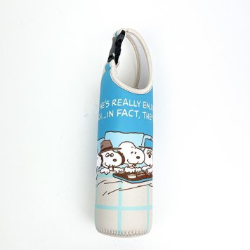スヌーピー ブラザーズベッド ペットボトルカバー 600ml ペットボトルホルダー ランチ サマー