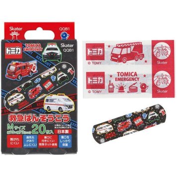 トミカ 24 救急絆創膏(ばんそうこう) M 20枚入 スケーター ※送料無料(ポスト投函)