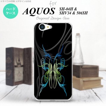 【SH04H】【スマホケース/スマホカバー】【アクオス ゼータ】SH04H スマホケース AQUOS ZETA SH04H カバー アクオス ゼータ ピンスト 黒×グラデ2 nk-sh04h-1239【メール便送料無料】