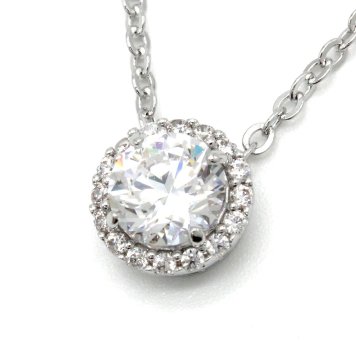 スワロフスキー SWAROVSKI ネックレス ペンダント アクセサリー 5567931 アンジェリック ラウンド Angelic Round シルバー＋クリア