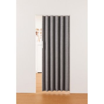 フルネス つっぱりタイプ ファブリックドア 100×174cm(グレー) L4024