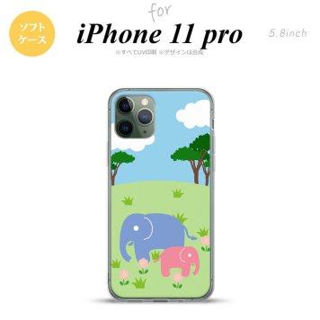 iPhone11Pro iPhone11 Pro スマホケース ソフトケース ゾウ メンズ レディース nk-i11p-tp691