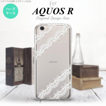 【SH03J】【スマホケース/スマホカバー】【アクオス R】SH03J スマホケース AQUOS R SH-03J カバー アクオス R レースA 白 nk-sh03j-1098【メール便送料無料】