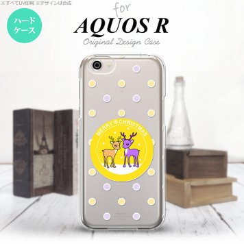 【SH03J】【スマホケース/スマホカバー】【アクオス R】SH03J スマホケース AQUOS R SH-03J カバー アクオス R トナカイワッペン 黄 nk-sh03j-622【メール便送料無料】