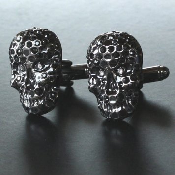 THOMPSON  トンプソン ブラック・スカル カフスボタン・カフリンクス メンズ  th0230 結婚式 旦那 プレゼント ギフト 彼氏 父の日 誕生日プレゼント