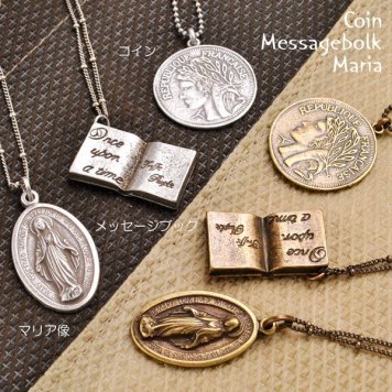 ネックレス レディース ペンダント トップ アクセサリー マリア メダイ コイン レディースネックレス LADIES NECKLACE 首飾り【ネックレス・レディース】