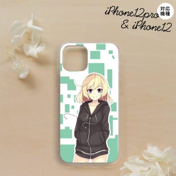 iPhone12/iPhone12pro iPhone12 / iPhone12pro スマホケース ソフトケース 女の子 A 緑 メンズ レディース nk-i12-tp1326