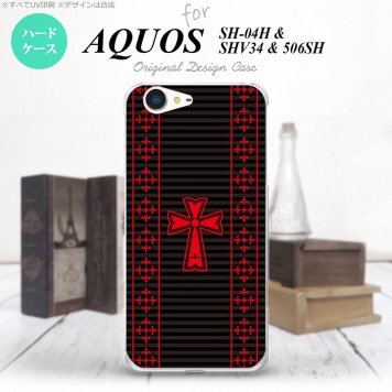 【SH04H】【スマホケース/スマホカバー】【アクオス ゼータ】SH04H スマホケース AQUOS ZETA SH04H カバー アクオス ゼータ ゴシック 黒×赤 nk-sh04h-1010【メール便送料無料】