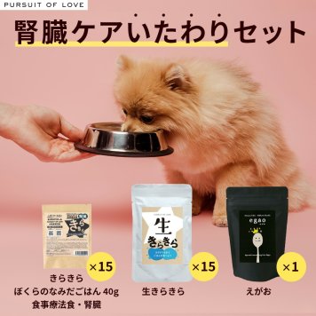 パシュート オブ ラブ PURSUIT OF LOVE ドッグフード きらきら腎臓ケア いたわりセット 食事療法食 無添加 国産 パーラブ きらきらぼくらのなみだごはん