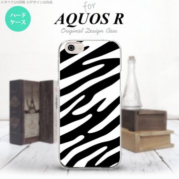 【SH03J】【スマホケース/スマホカバー】【アクオス R】SH03J スマホケース AQUOS R SH-03J カバー アクオス R ゼブラ柄 白×黒 nk-sh03j-124【メール便送料無料】