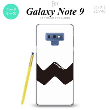 Galaxy Note 9 ギャラクシー ノート9 SC-01L SCV40 スマホケース カバー ハードケース イラストデザイン（A） 白×黒 nk-note9-193[スマホ,スマホケース,スマホカバー,ケース,カバー,ジャケット]
