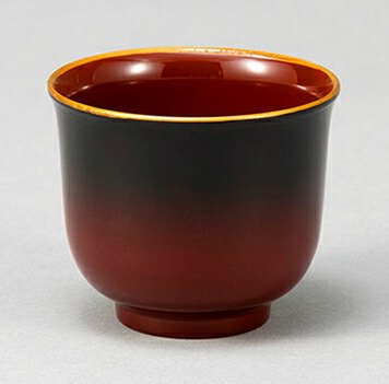 ぼかし塗　ぐい呑　内朱 インテリア 漆器 盆 カタログギフト 景品 粗品