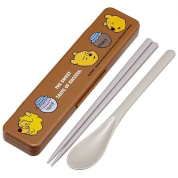 プー/ファニーフェイス 抗菌 音のならないコンビセット 箸18cm スケーター ※送料無料(ポスト投函)