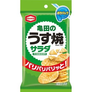 亀田製菓 サラダうす焼ポケパック [26-0530-027] 03079 ポケパック 米菓 おせんべい 塩味 うす焼 和菓子 お菓子 スナック おやつ 詰め合わせ 挨拶 手土産 プレゼント ギフト