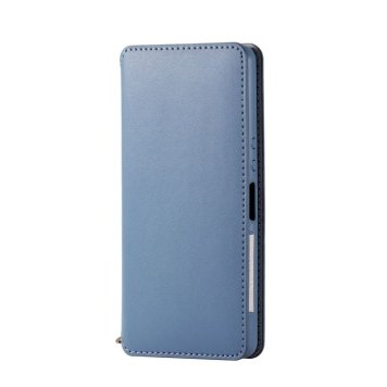 エレコム Xperia Ace ソフトレザーケース カバー 磁石付 ブルー PD-XACEPLFY2BU