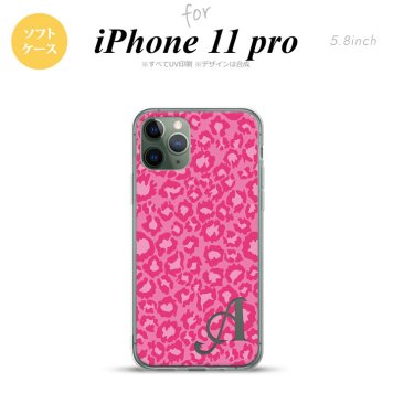 iPhone11Pro iPhone11 Pro スマホケース ソフトケース 豹柄 B ピンク +アルファベット メンズ レディース nk-i11p-tp892i