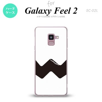 Galaxy Feel 2 ギャラクシー フィール 2 SC-02L スマホケース カバー ハードケース イラストデザイン（A） 白×黒 nk-sc02l-193[スマホ,スマホケース,スマホカバー,ケース,カバー,ジャケット]