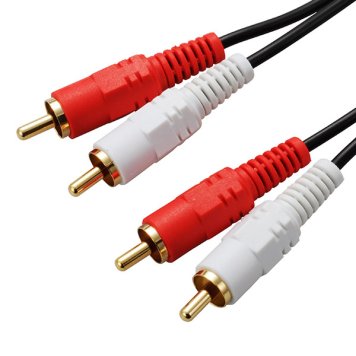 オーム電機 オーディオ接続コード 1m AUD-C10R2-K