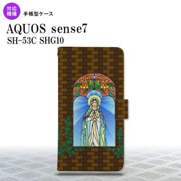 sense7 sense7 手帳型スマホケース カバー マリア様 茶 2022年 11月発売 nk-004s-sens7-dr1501