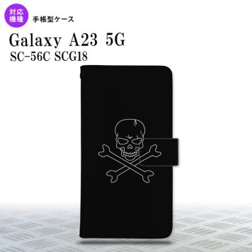 Galaxy A23 GalaxyA23 手帳型スマホケース カバー ドクロ 2022年 10月発売 nk-004s-a23-dr512