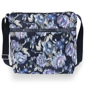 レスポートサック LeSportsac バッグ ショルダーバッグ 斜めがけバッグ 7562 E142 SMALL CLEO CROSSBODY スモールクレオ クロスボディ NIGHT BLOOMS BLUE ネイビー系マルチ