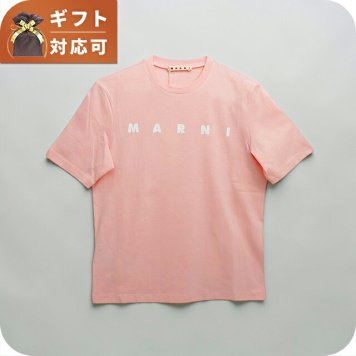 マルニ MARNI Tシャツ ロゴ コットン クルーネックT マルニキッズ MT290F-M01601-M00RF-0M351-12Y レディース ピンク Tシャツ