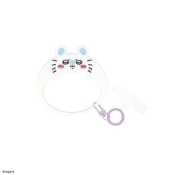 ちいかわ マルチリングプラス モモンガ スマホ リング ストラップ シリコン ブレスレット 落下防止 カラビナ アクセサリー キャラクター グッズ CK-109D
