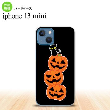 iPhone13mini iPhone13 mini ケース ハードケース ハロウィン カボチャ 連 黒  nk-i13m-407