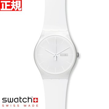 swatch スウォッチ 腕時計 メンズ レディース オリジナルズ ニュージェント ホワイト レーベル Originals New Gent WHITE REBEL SUOW701