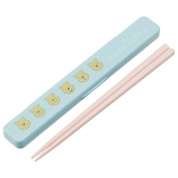 Pooh/pastel 音のならない箸・箸箱セット 箸18cm ※送料無料(ポスト投函)