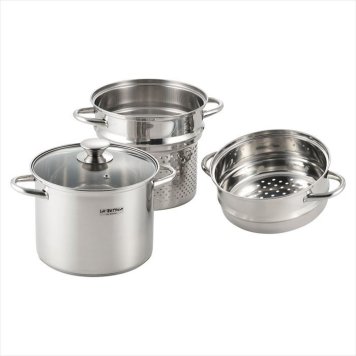 ラ･ベットラ IH200V対応スチーム&パスタポット20cm LB-177  内祝 内祝い お祝 御祝 記念品 出産内祝い プレゼント 快気祝い 粗供養 引出物