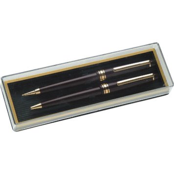 【直送】エンペラー ボールペンシャープペンセット [26-0594-017] P2956 専用ケース入り レトロデザイン ステーショナリー 筆記用具 シャープペンシル 2本セット 景品 粗品 ノベルティ ギフト プレゼント