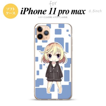 iPhone11ProMax iPhone11pro max スマホケース ソフトケース 女の子 C 青 メンズ レディース nk-i11pm-tp1338